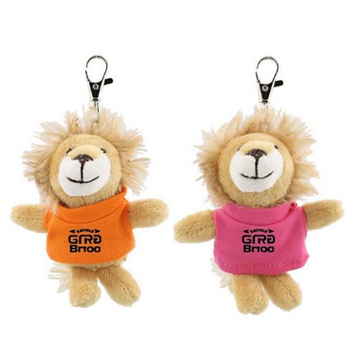 4" Plush Lion Keychain Bag Pendant